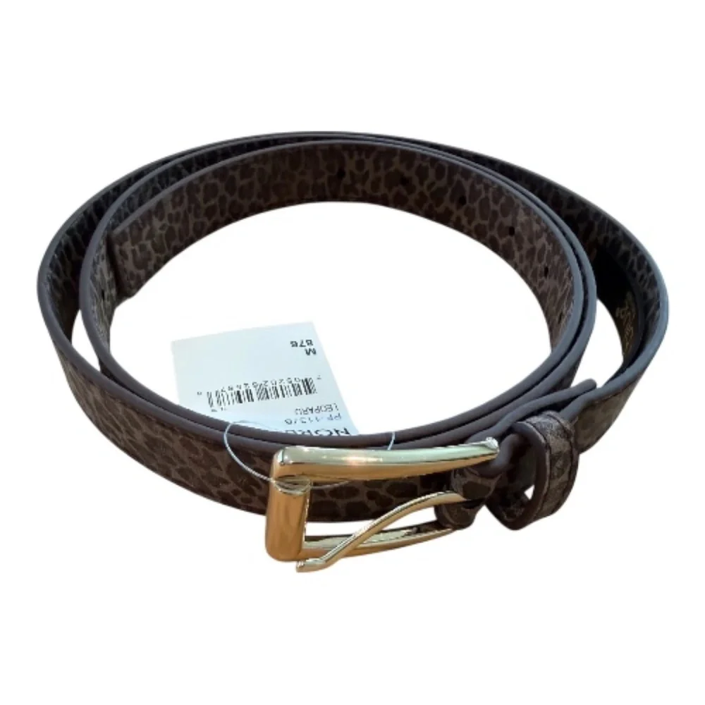 NWT Linea Pelle Convertible Animal Print Belt | Leopard M
